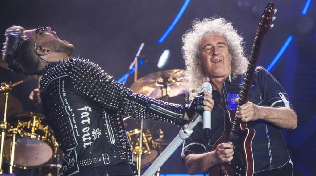 BARCELONA  22 05 2016 Concierto de QUEEN en el Palau Sant Jordi  Adam Lambert y Brian May  FOTO FERRAN SENDRA
